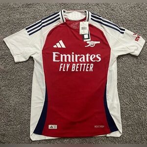 adidas ARSENAL 2024/25 HOME AUTHENTIC JERSEY Red/White IT6140 HEAT.RDY sz M & L